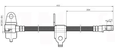 NBH6056 NATIONAL Тормозной шланг