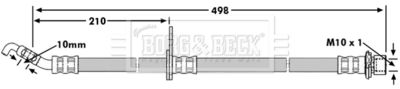 BBH7633 BORG & BECK Тормозной шланг