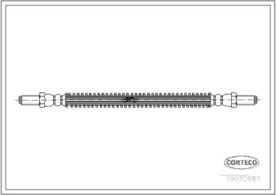 19032687 CORTECO Тормозной шланг