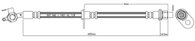 VBH1119 MOTAQUIP Тормозной шланг