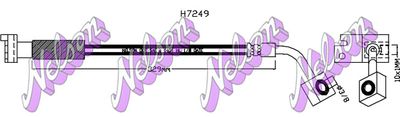 H7249 KAWE Тормозной шланг