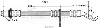 BBH7357 BORG & BECK Тормозной шланг