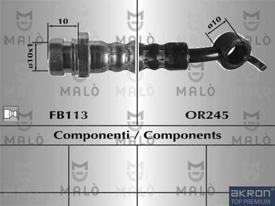 80915 AKRON-MALÒ Тормозной шланг