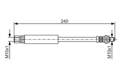 1987481352 BOSCH Тормозной шланг