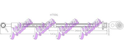 H7006 KAWE Тормозной шланг