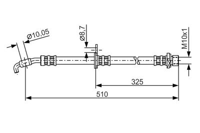 1987476764 BOSCH Тормозной шланг