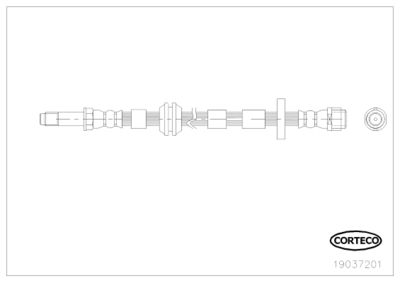19037201 CORTECO Тормозной шланг