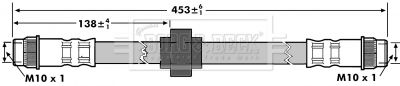 BBH7178 BORG & BECK Тормозной шланг