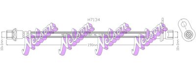 H7134 KAWE Тормозной шланг