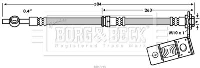 BBH7795 BORG & BECK Тормозной шланг