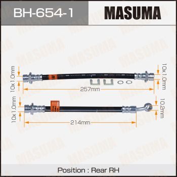 BH6541 MASUMA Тормозной шланг