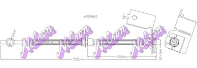 H5596Q KAWE Тормозной шланг