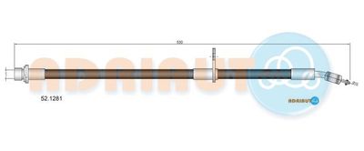 521281 ADRIAUTO Тормозной шланг