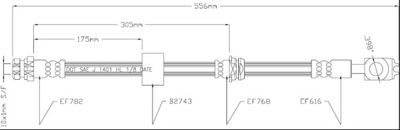 VBJ421 MOTAQUIP Тормозной шланг