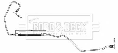 BBH8795 BORG & BECK Тормозной шланг