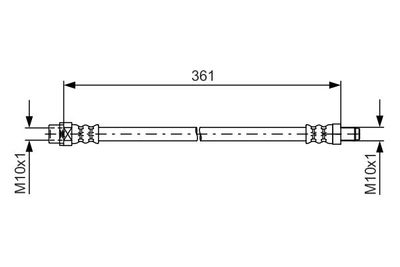 1987481600 BOSCH Тормозной шланг