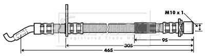 BBH7329 BORG & BECK Тормозной шланг