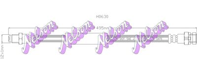 H0630 KAWE Тормозной шланг