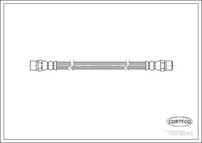 19018648 CORTECO Тормозной шланг