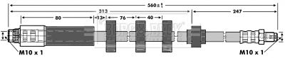 BBH6905 BORG & BECK Тормозной шланг