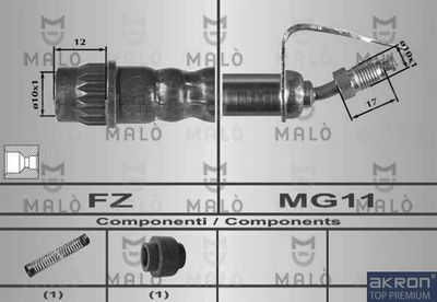 80384 AKRON-MALÒ Тормозной шланг