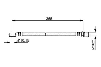 1987476412 BOSCH Тормозной шланг