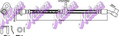 H5228Q KAWE Тормозной шланг