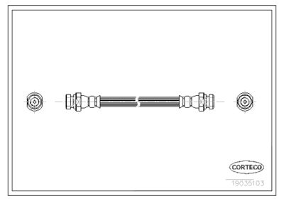 19035103 CORTECO Тормозной шланг