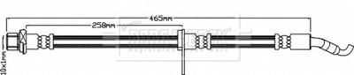 BBH8271 BORG & BECK Тормозной шланг