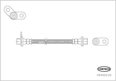 49486526 CORTECO Тормозной шланг
