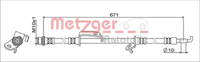 4111685 METZGER Тормозной шланг