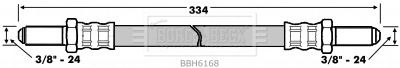 BBH6168 BORG & BECK Тормозной шланг