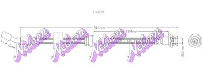 H4891 KAWE Тормозной шланг