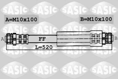 6606144 SASIC Тормозной шланг