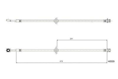 0204B08981 BOSCH Тормозной шланг