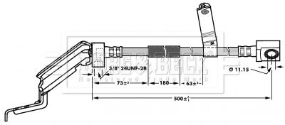 BBH6931 BORG & BECK Тормозной шланг