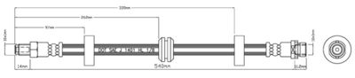 VBH802 MOTAQUIP Тормозной шланг