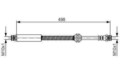 1987481711 BOSCH Тормозной шланг