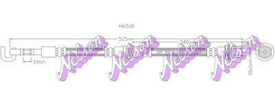 H6518 KAWE Тормозной шланг