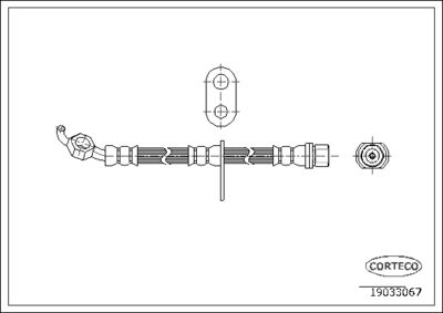 19033067 CORTECO Тормозной шланг