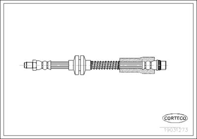 19031273 CORTECO Тормозной шланг
