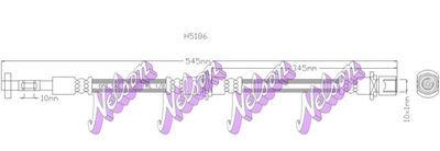 H5186 KAWE Тормозной шланг