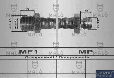 8032 AKRON-MALÒ Тормозной шланг