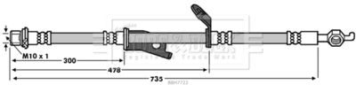 BBH7722 BORG & BECK Тормозной шланг