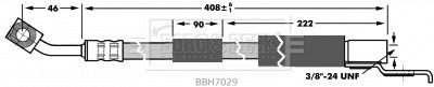 BBH7029 BORG & BECK Тормозной шланг