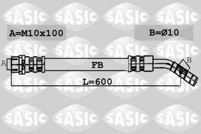 6606093 SASIC Тормозной шланг