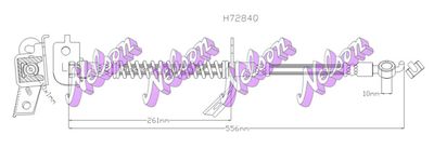 H7284Q KAWE Тормозной шланг