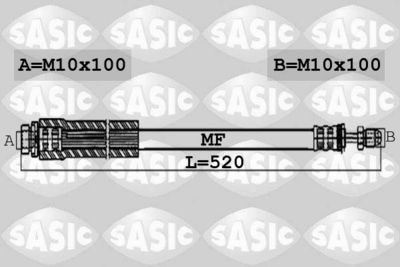 6606188 SASIC Тормозной шланг