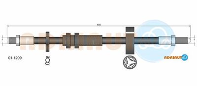 011209 ADRIAUTO Тормозной шланг
