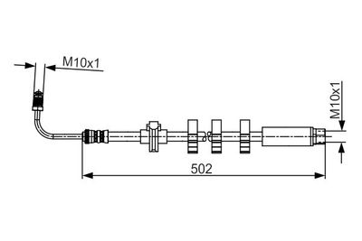 1987481265 BOSCH Тормозной шланг